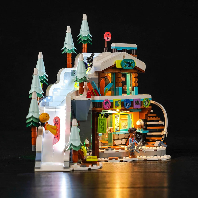 Music Version Licht-Kit für Lego Friends Holiday Ski Slope and Café 41756 (Nicht Lego), Led Beleucht