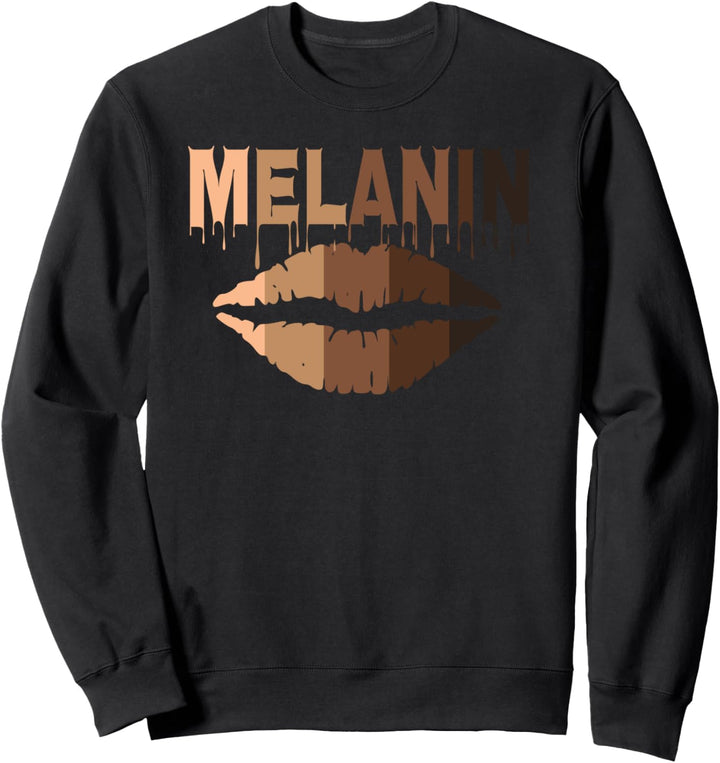 Oheneba: Melanin Shades Black Girl Afro Queen Sweatshirt