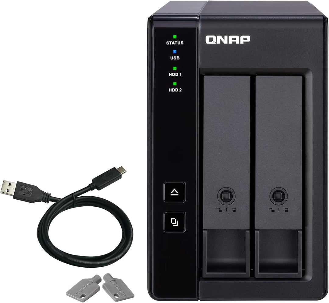 Qnap Macierz dyskowa 2-wnÄ™kowa obudowa rozszerzajÄ…ca RAID z USB3.1 (TR-002) standard 2 Bay, standa