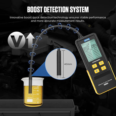 AUTOOL Auto Bremsflüssigkeitstester, Kfz Bremsflüssigkeitsdetektor Fahrzeug Bremsendiagnosetestgerät