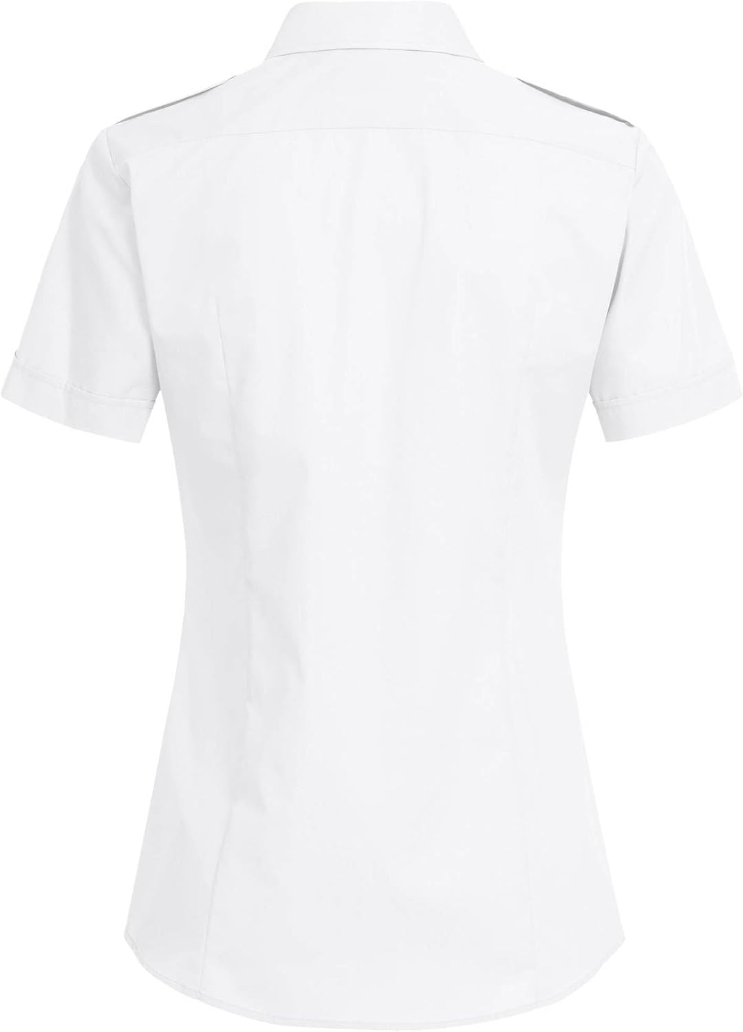 Greiff Grösse 48 Corporate Wear Basic Damen Pilotbluse Neues Modell Regular Fit Kurzarm Weiss Modell