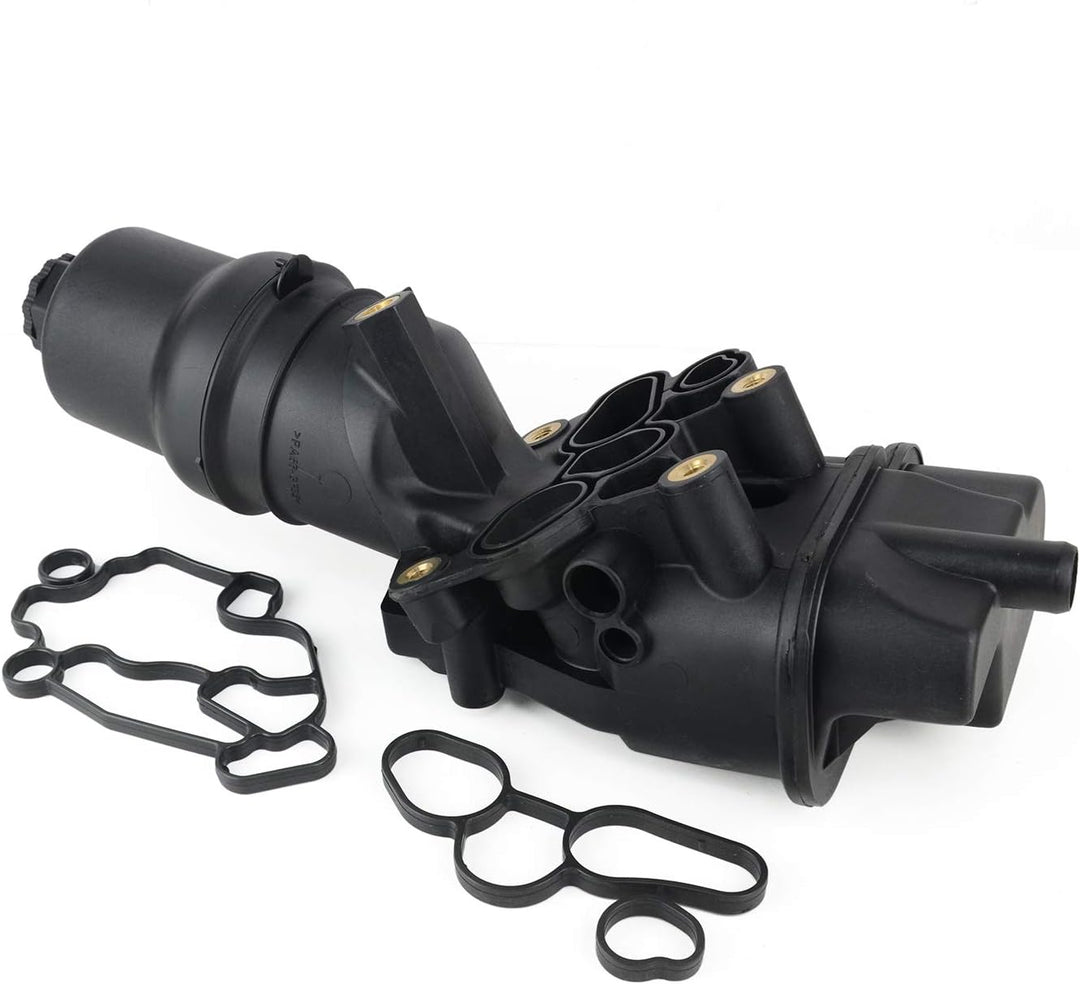 Flynsu Ölfiltergehäuse mit Dichtung Ersatz für Aud1 Se-at Sk0da V-W 06D115397J 06D115397K 06D115397D
