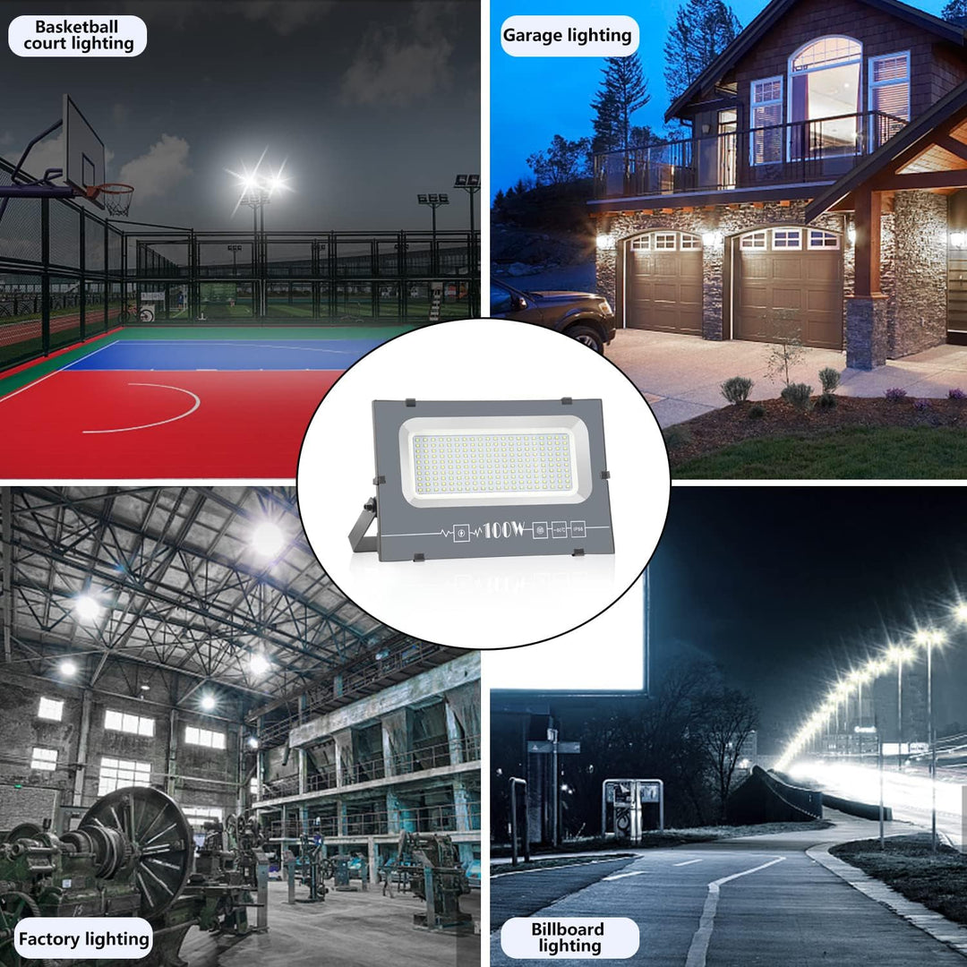 loyal LED Strahler Aussen Fluter Aussen: 600W Superhell Scheinwerfer 6000K Kaltweiss 60000LM - IP66
