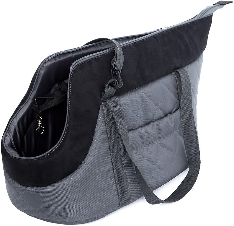 Hobbydog Dog Carrier Dog Carrying Bag Cat Carrier, 2 - HxBxL - 27x25x43 cm 6 - Grau 2 - HxBxL - 27x2