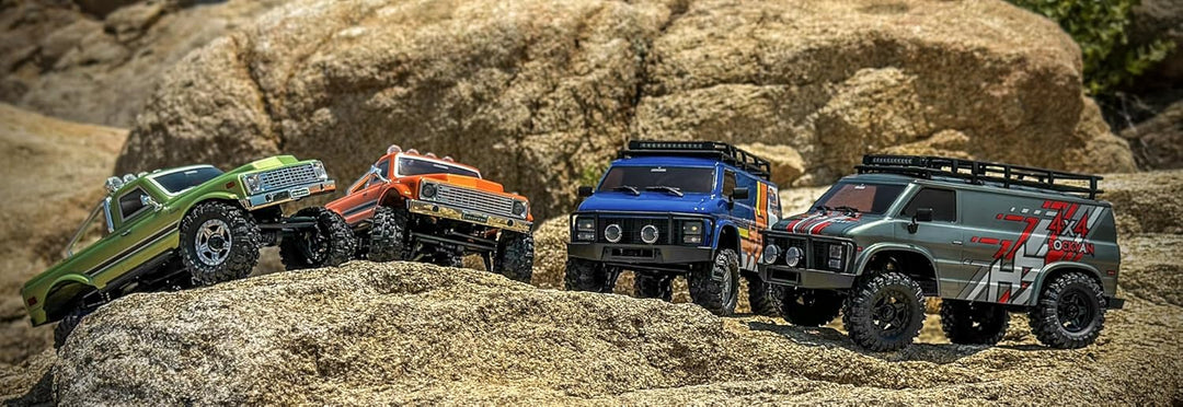 HOBBYPLUS CR18P EVO 2 RockVan RC Crawler - 1/18 Mini RC Crawler mit Zwei-Gang-Getriebe, Ganzmetallge