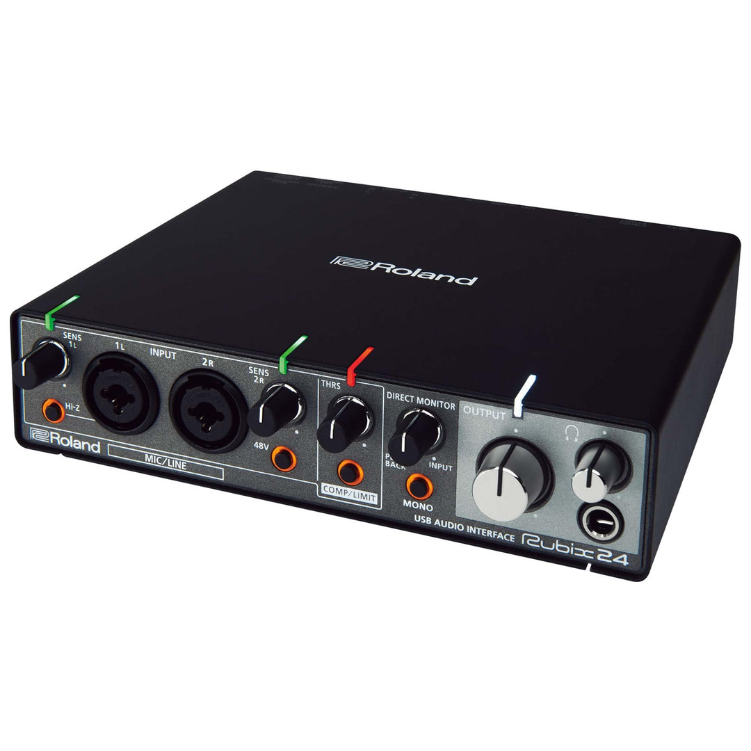 Roland RUBIX24 hochauflösendes Interface mit 2 Ein- und 4 Ausgängen, Hi-Res Interface für Mac, PC un