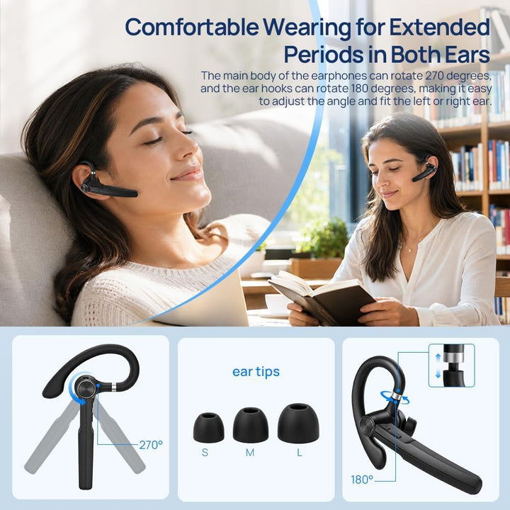 Kabellose Bluetooth 6.0-Einzel Ohrhörer, Einer extrem langen Akkulaufzeit von 88 Stunden, Unterstütz