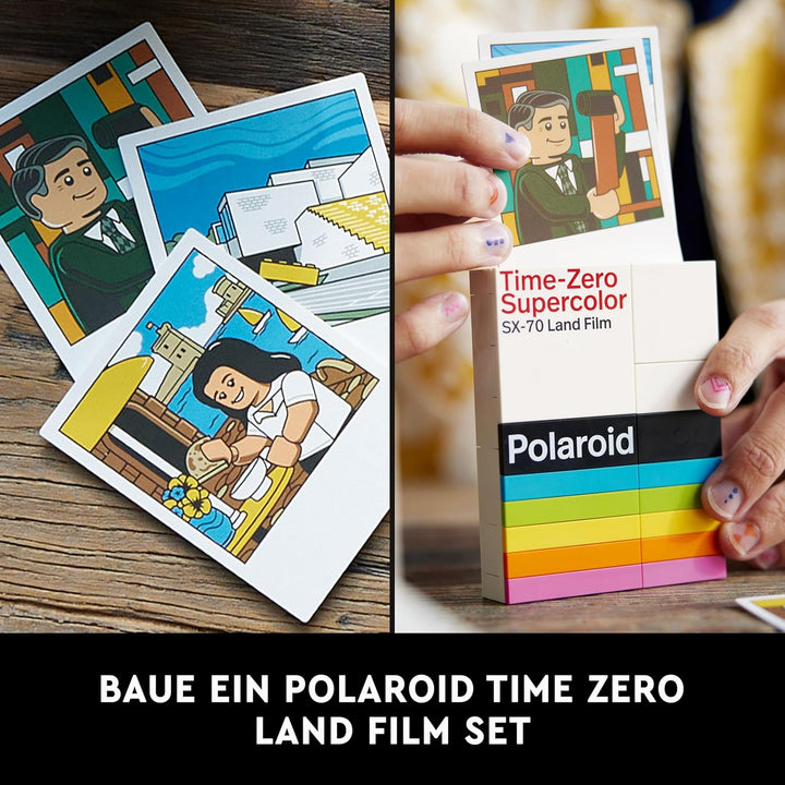 Lego Ideas Polaroid OneStep SX-70 Kamera-Set für Erwachsene, Sammlerstück mit authentischen Details,