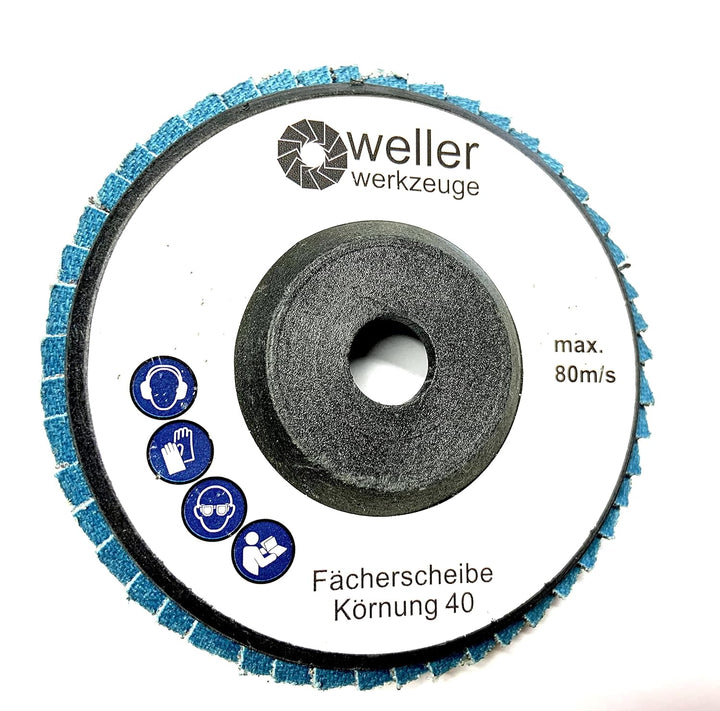 4er Set Fächerscheibe 76x10mm Körnung 40 passend für Bosch GWS 10,8 10 8 12V 12 76 Zubehör Mini Akku