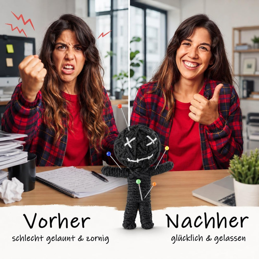Voodoo Puppe Arbeitswelt Voodoo Doll to go Voodoo-Doll imaginäre Strafen für Nette Chefs, „geliebte“
