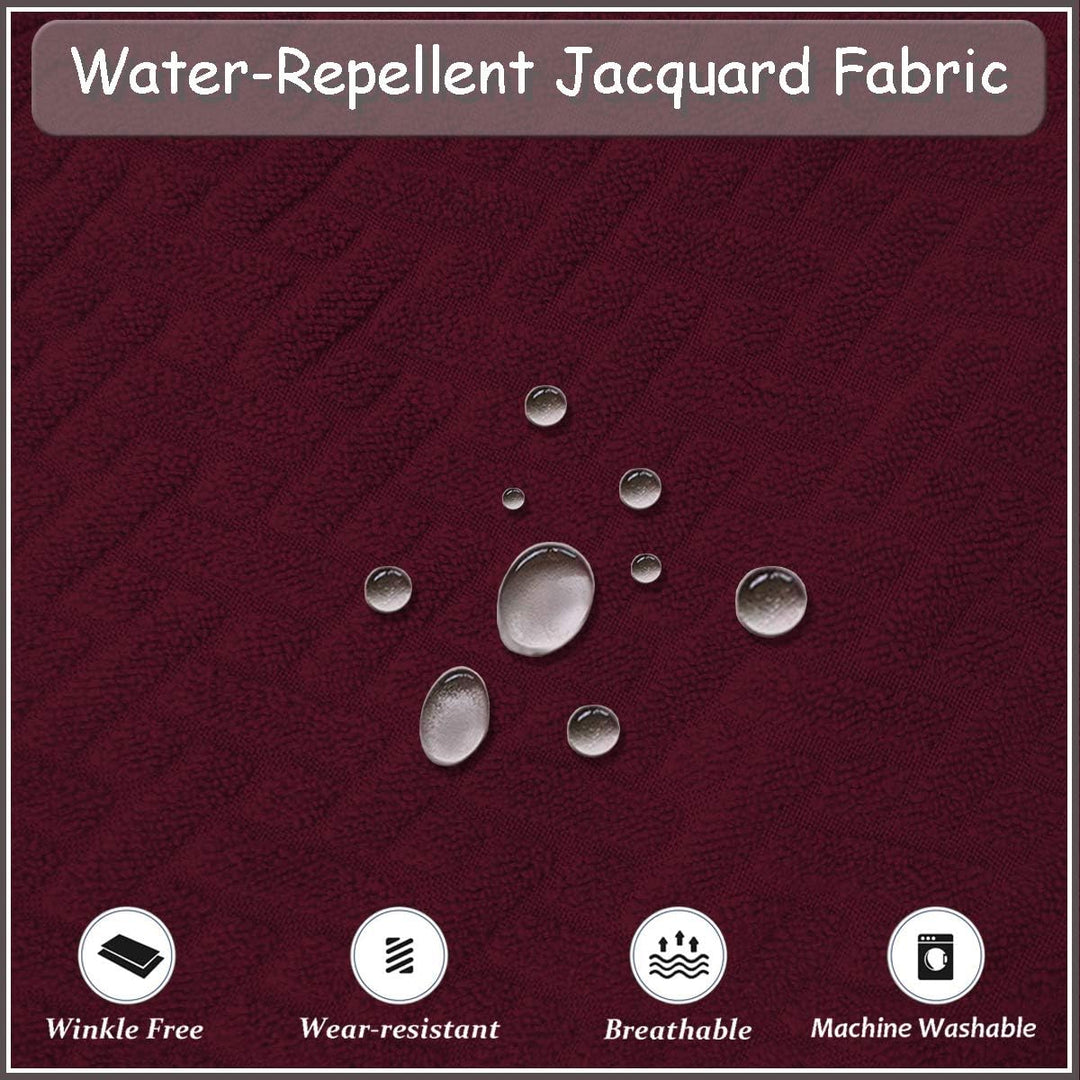 KELUINA Stretch wasserdichte Jacquard mit langem Gitter Esszimmer Stuhlhussen Home Decor, Stuhlhusse