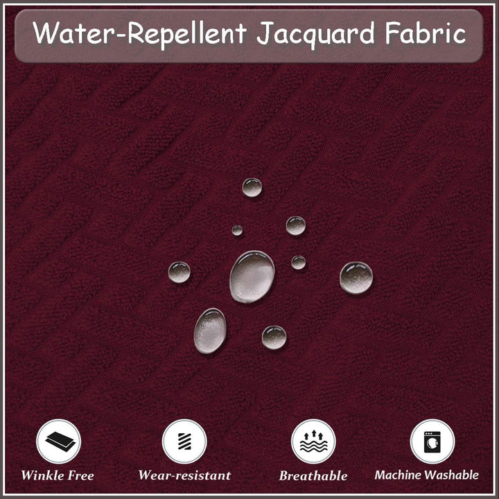 KELUINA Stretch wasserdichte Jacquard mit langem Gitter Esszimmer Stuhlhussen Home Decor, Stuhlhusse
