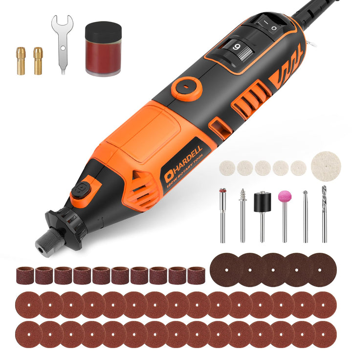 HARDELL Multifunktionswerkzeug Rotationswerkzeug 180W, 6-stufig variable Speed (8000-35000 U/min) mi