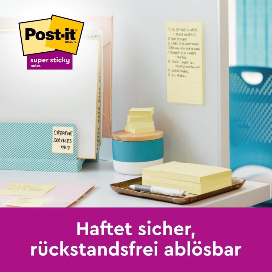 Post-it Notes Promotion 655Y-20 – Selbstklebende Haftnotizzettel in 76 x 127 mm – 20 Notizblöcke rec