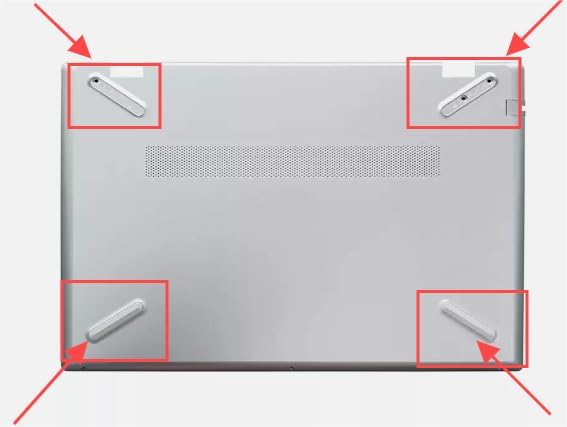 HSSDTECH Gummifüsse Bottom Case Rubber Foot für HP Pavilion 15-CS 15-CW TPN-Q208 TPN-Q210 4,7 cm (4