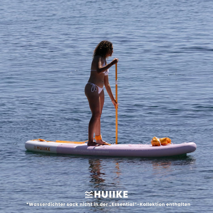 HUIIKE Stand Up Paddling Board mit Zubehör, Paddel, Finnen, Leash, Pumpe, Rucksack. SUP-Board Aufbla