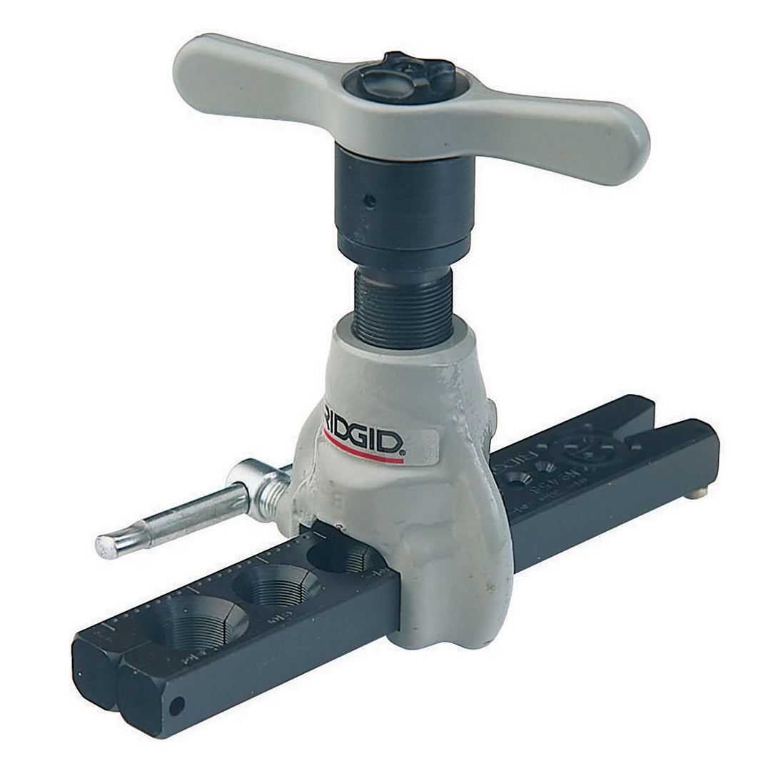 RIDGID 83037 Präzisions-Ratschen-Bördelgerät, 45° SAE Bördel für 1/8-Zoll- bis 3/4-Zoll-Rohre