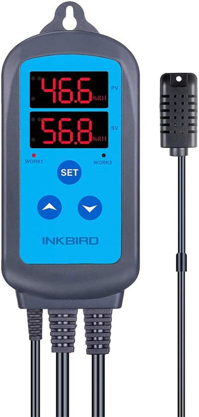 Inkbird IHC-200 Feuchtigkeitsregler 220V Play und Plug Hygrostat,Luftbefeuchter Luftentfeuchter für