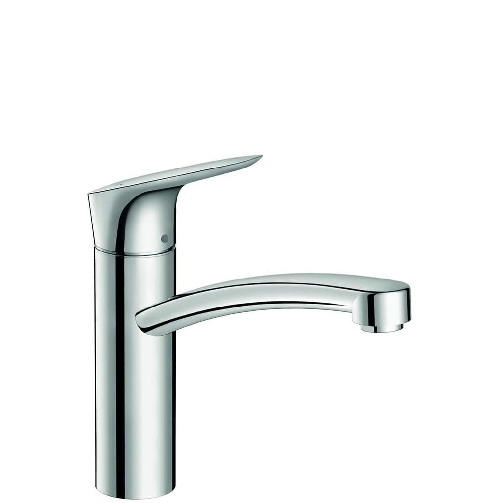 hansgrohe Logis M31 - Küchenarmatur, 1 Stahlart, Wasserhahn Küche mit Auslaufhöhe 160 mm, Mischbatte