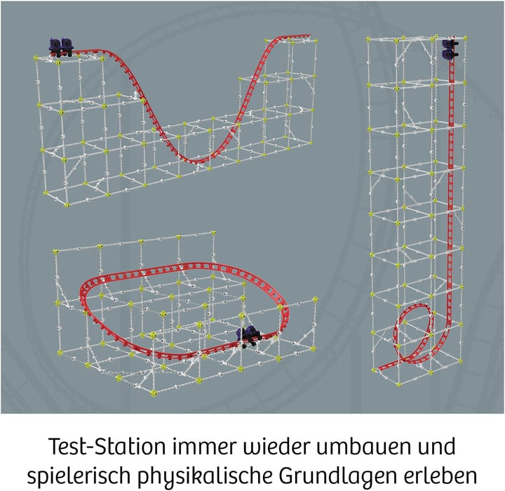 Kosmos 621032 Roller Coaster-Konstruktion, Schnelle Experimente mit der Schwerkraft, Achterbahn Baue