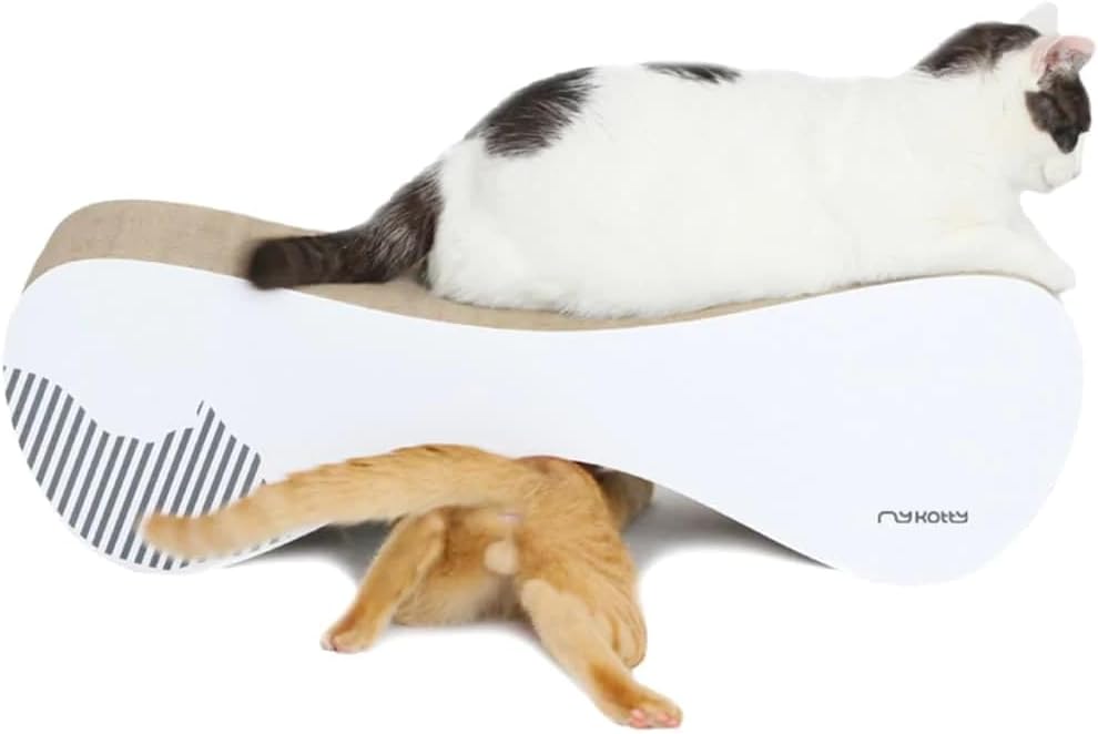 myKotty Stabile Kratzbank VIGO – Robustes Kratzmöbel für anspruchsvolle Katzen – Perfekt für Spielen