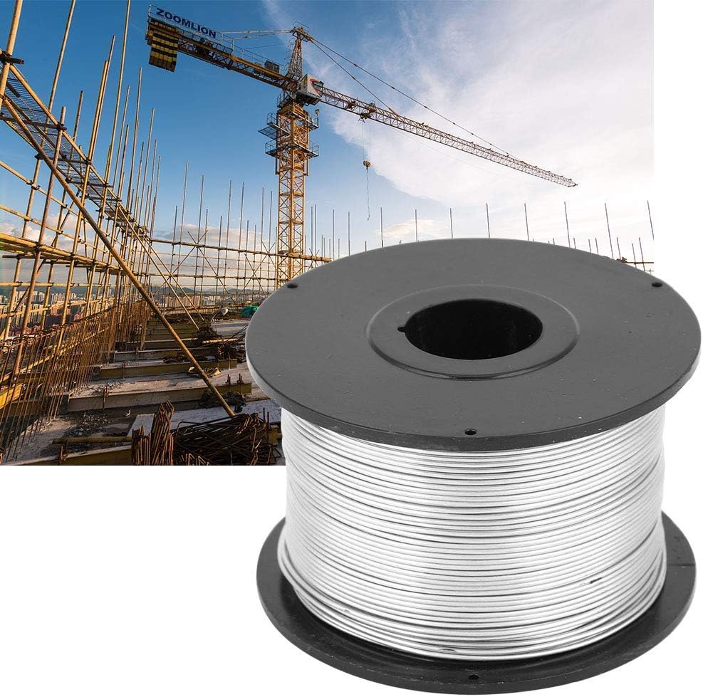 4 Stück Stahl Rebar Tie Wire, 110m x 0,8 mm Stahlbewehrungsdrahtrollen Rebar Bindedraht für Automati