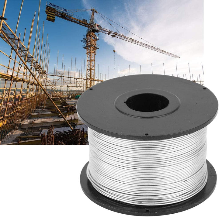 4 Stück Stahl Rebar Tie Wire, 110m x 0,8 mm Stahlbewehrungsdrahtrollen Rebar Bindedraht für Automati