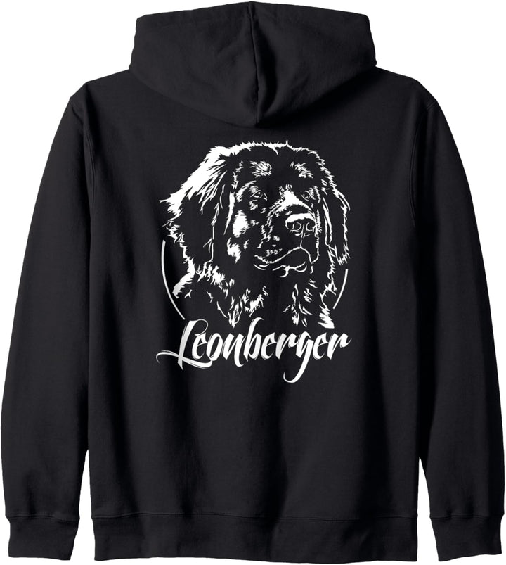 Leonberger Hund Hunde Portrait Hundeportrait Hunde Kapuzenjacke