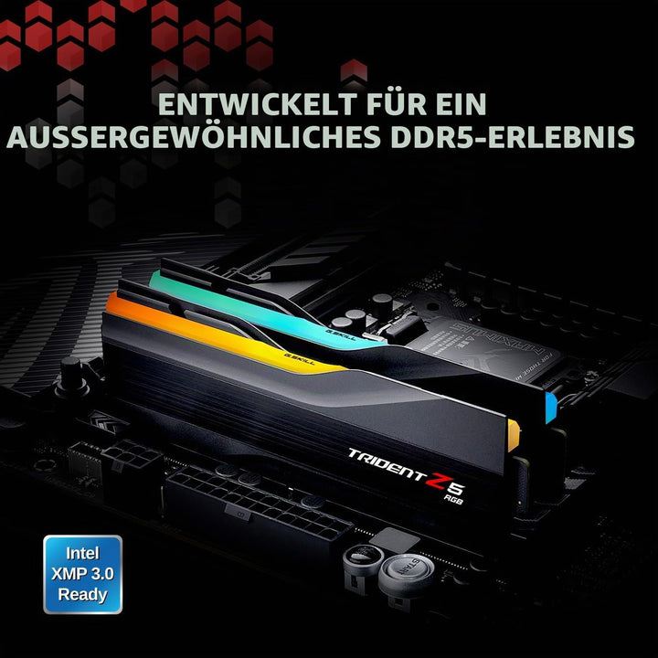 G.Skill Trident Z5 RGB - DDR5 - Kit - 64 GB: 2 x 32 GB - DIMM 288-PIN - 6400 MHz / PC5-51200 - ungep
