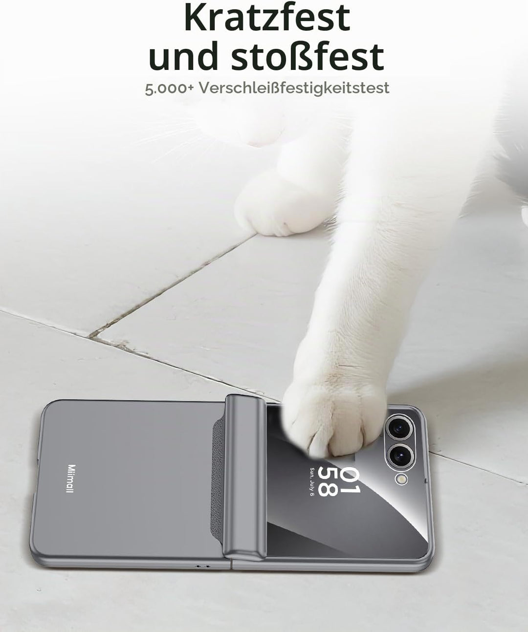 Miimall Kompatibel mit Samsung Galaxy Z Flip 7 Hülle mit Scharnierschutz Magnetischer [Externer Bild
