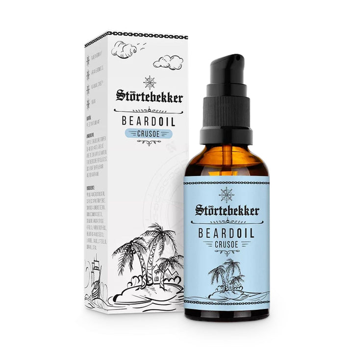 Störtebekker® Premium Bartöl Crusoe - tägliche Bartpflege für 3-Tage-Bart bis Vollbart - 50ml Beard