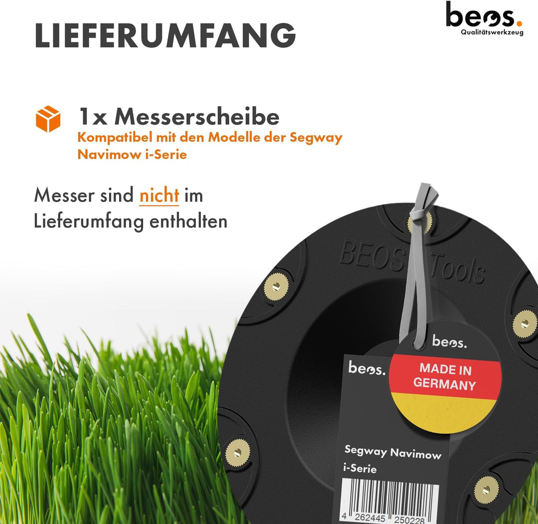 [Made in Germany] 6er Messerscheibe kompatibel mit Segway Navimow i105E, i108E & i110n Mähroboter –