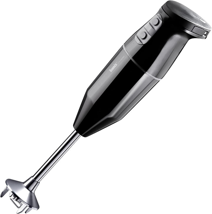 bamix Stabmixer Set cordless kabellos, inkl. Ladestation, Multimesser, Quirl, Schlagscheibe aus Edel