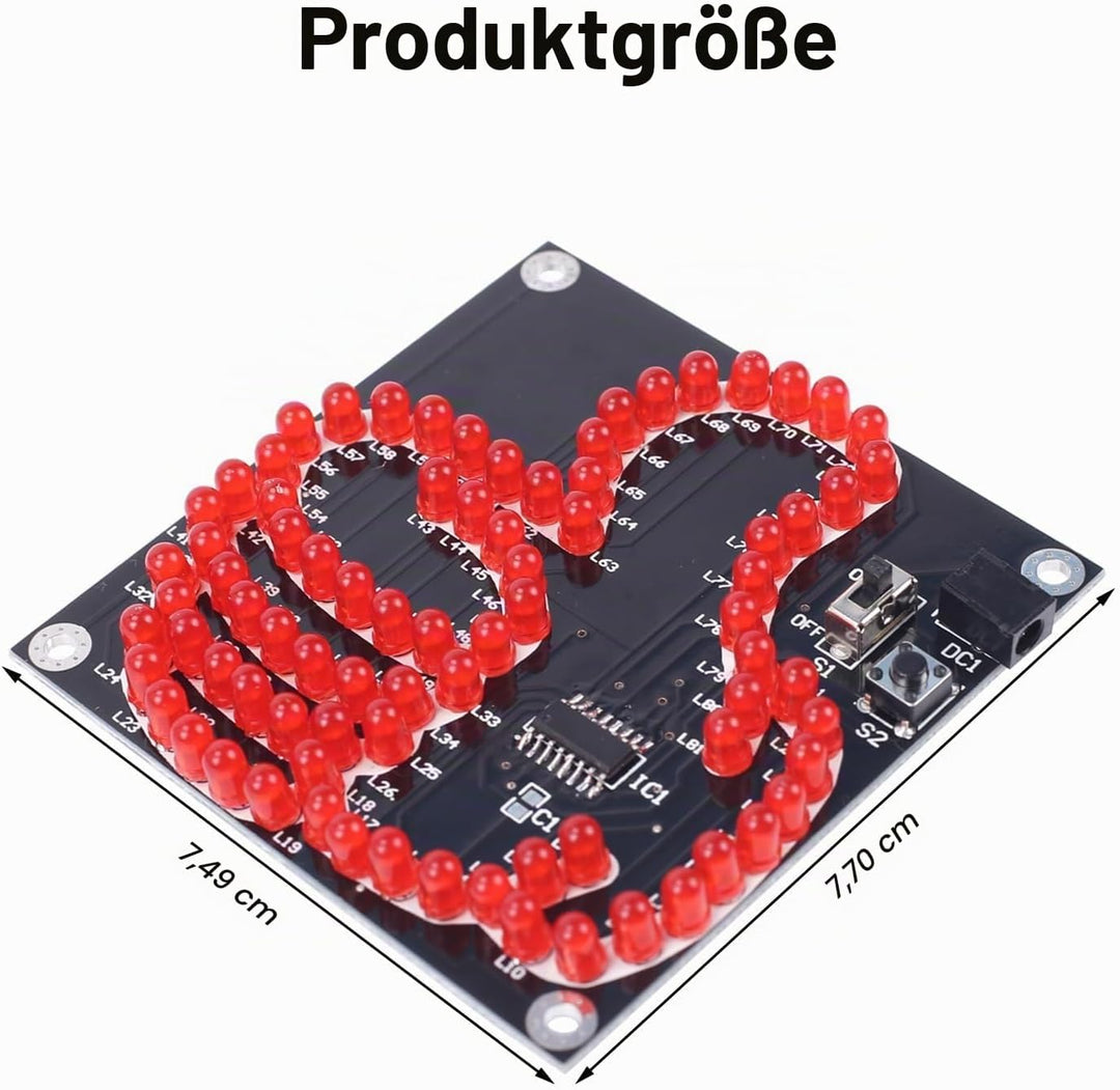 DONGKER Löt Bausatz, LED Licht löten Übungssatz, DIY LED Leuchten, elektronische Kits für Schüler, L