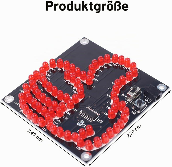 DONGKER Löt Bausatz, LED Licht löten Übungssatz, DIY LED Leuchten, elektronische Kits für Schüler, L