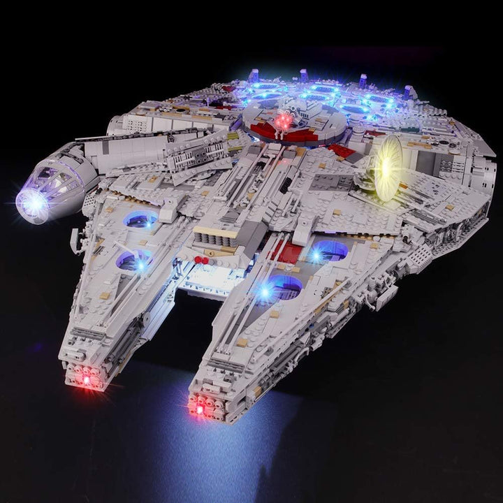 BRIKSMAX Led Beleuchtungsset für Lego Star Wars Millennium Falcon, Kompatibel Mit Lego 75192 Baustei