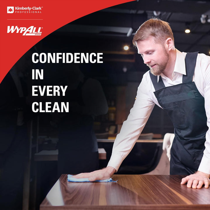 WypAll X60 General Clean Multi-Task Reinigungstücher 8250 – 2-in-1 Midi-Rollenreinigungssystem – 1 b