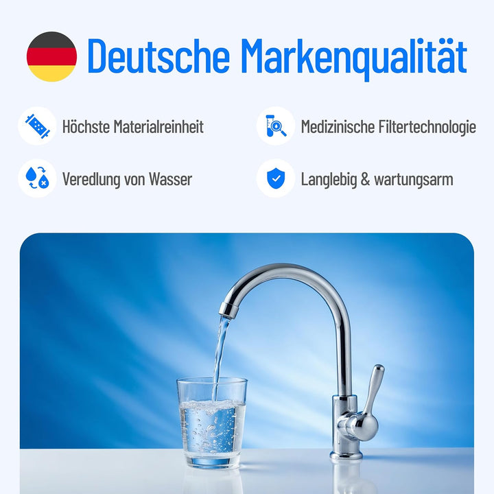 NPure Schadstoff-Wasserfilter | passend carbonit Vario, Sanuno | bis 3 Liter/Minute | gesinterte Akt