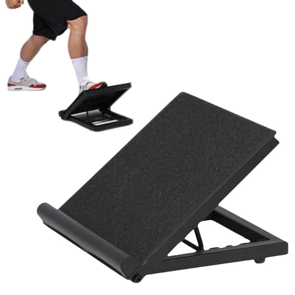 Yes4All Premium Schrägbrett & Wadendehner aus Stahl, einstellbar & rutschfest, für Stretching & Reha