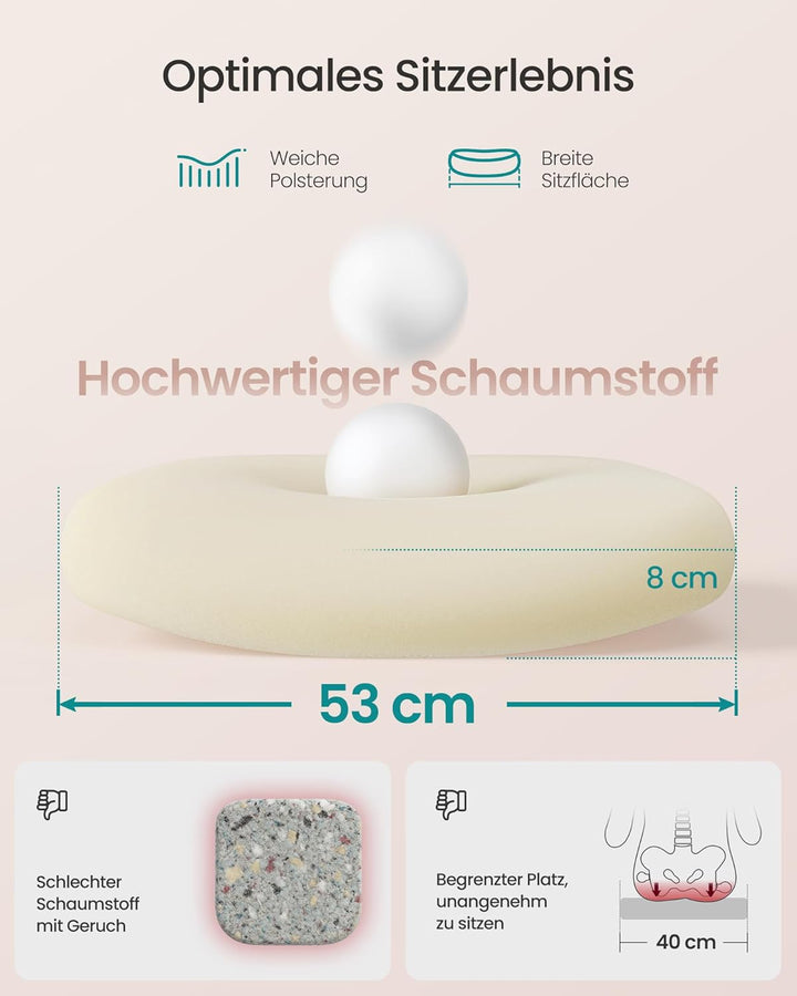 SONGMICS Bürostuhl ergonomisch, Schreibtischstuhl, Drehstuhl mit Mesh, gepolsterte Lendenstütze, Wip