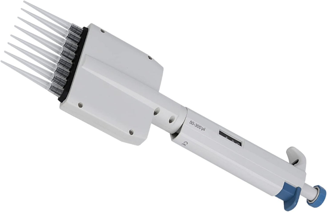 8 Kanal Pipette 50-300μl Pipette Mehrkanalpipette Variables Volumen Mechanische Pipette Manuell Eins