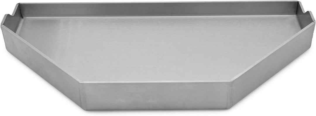 Grillrost.com Das Original Halbrunde Plancha für Kugelgrills – 4 mm Edelstahl - dicht geschweisst