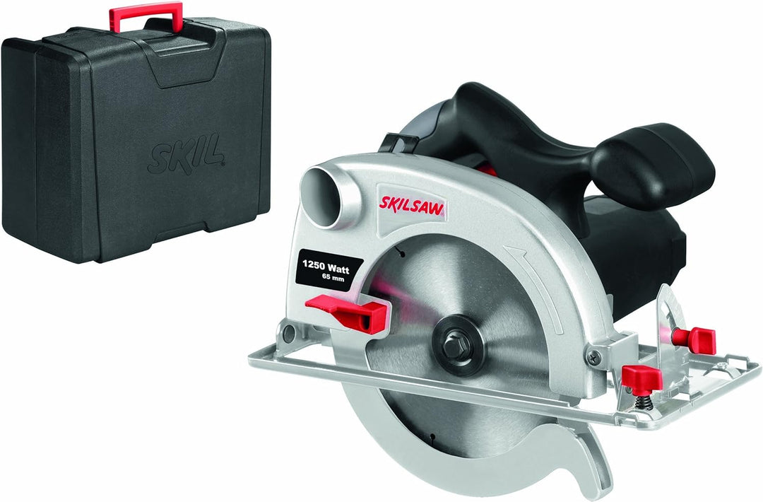 Skil Handkreissäge 5265 AD (1.250W, 65mm, mit hartmetallbestücktes Sägeblatt, Parallelanschlag und K