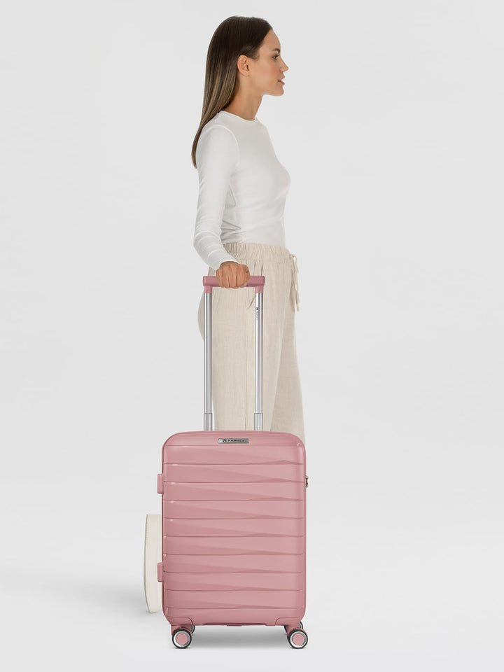Franky Kabinen-Koffer für Damen und Herren | Kleiner Cabin-Trolley 36 x 20 x 55 cm aus hochwertigem,
