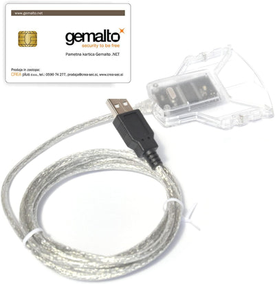 Chipkartenleser USB Smart Card Reader Writer Gemalto IDBridge CT30 eID ID Identität Identifizierung