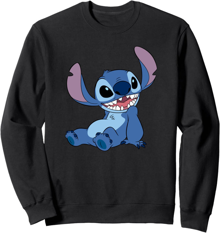 Disney Lilo & Stitch Happy Mood Good Alien Pose Logo Sweatshirt