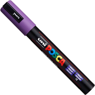 Posca PC-5M Farbmarker, Kunststifte, 1,8–2,5 mm, Set mit Sonnenuntergangsfarben, 8 Stück in Geschenk