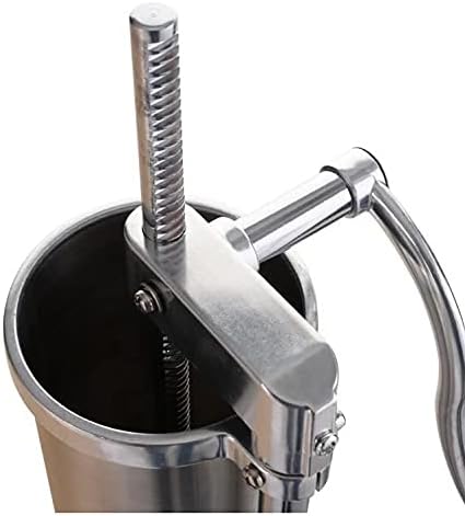 Wurstmaschine, vertikal, 3 l, aus lebensmittelechtem Edelstahl, manueller Füller mit Befestigungsmut