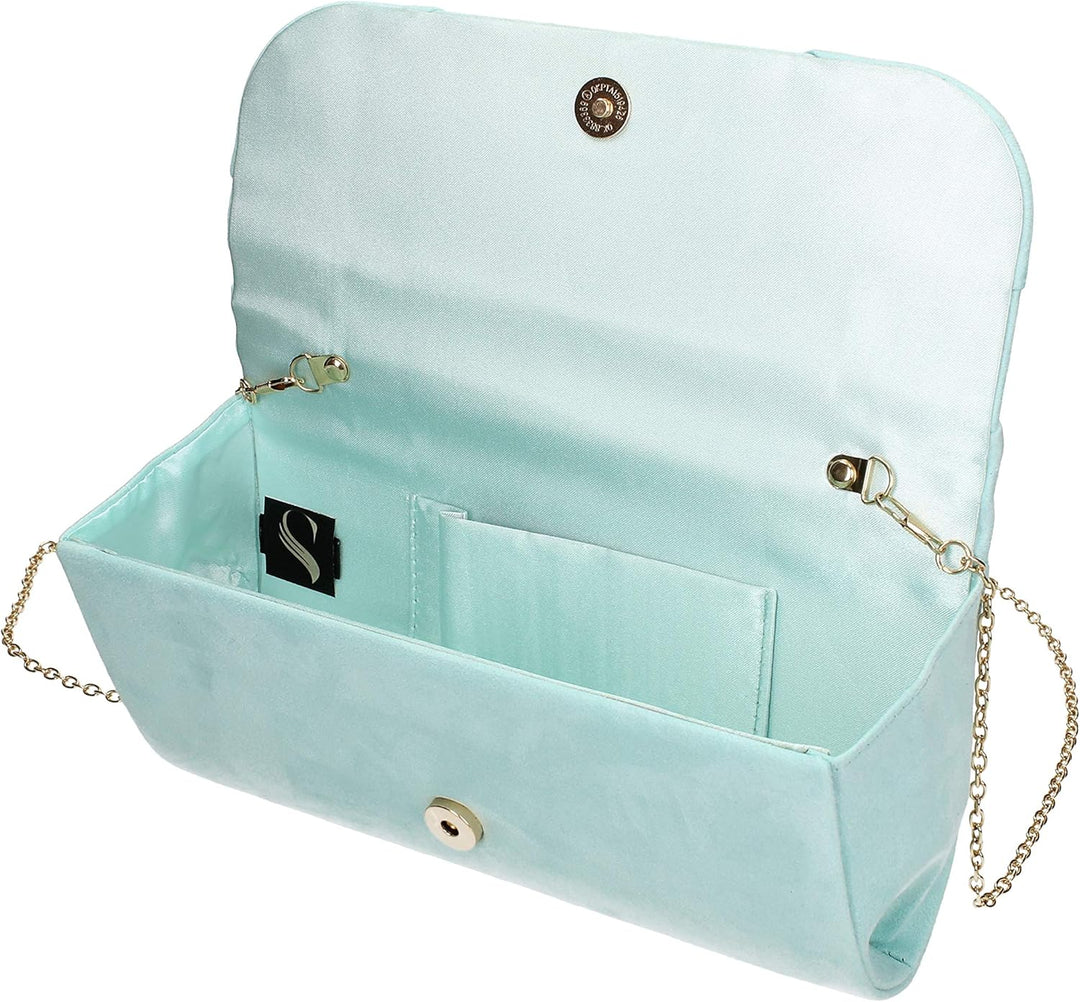 SwankySwans Damen Louise Clutch Mint, Mint