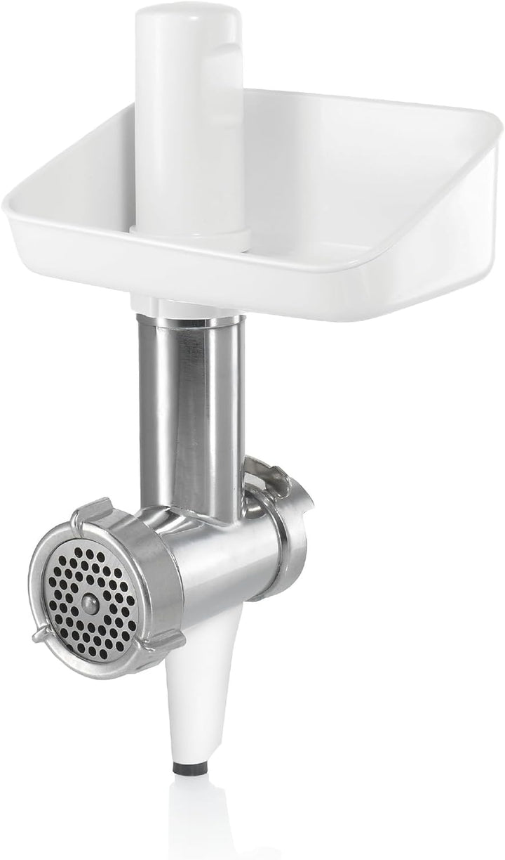 Bosch Fleischwolf MUZ5FW1, Fleischwolf-Aufsatz, Stopfer, Edelstahl Loch-Scheibe 4,5 mm, auch für Fis